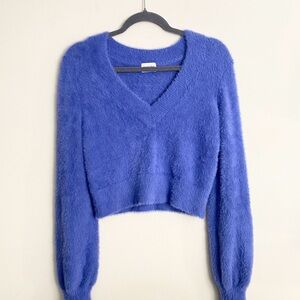 Aritzia Sunday best kitten sweater in blue
